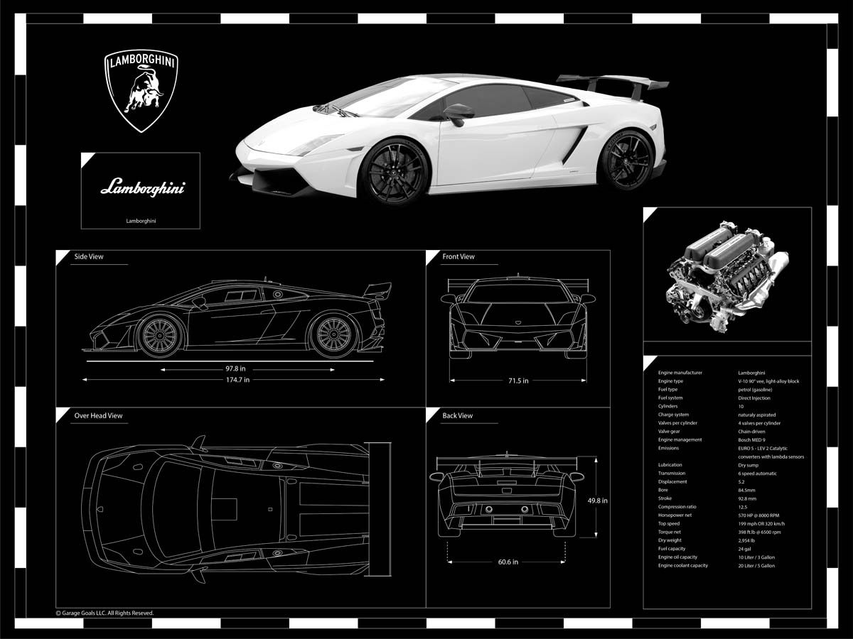 Lamborghini Gallardo Blueprint